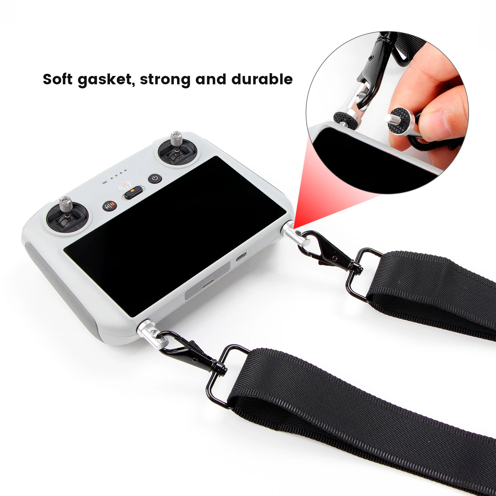 Lanyard For DJI RC/RC 2/RC Pro/Smart Controller - Adjustable Neck Strap For Mini 3 Pro/Air 2/Air 2S/Mavic 3 Pro/Air 3/Mini 4 Pro 23 Lanyard For DJI RC/RC 2/RC Pro/Smart Controller, Soft gasket, strong and