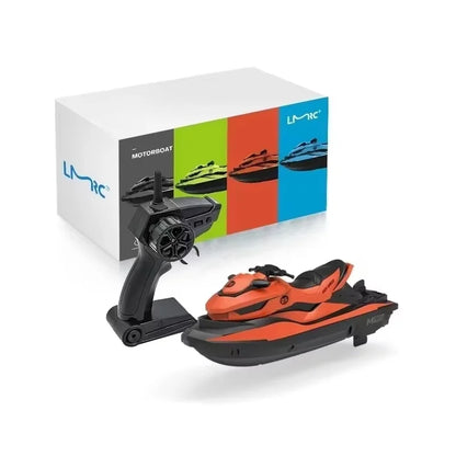 MN MODEL LM13-A Mini Jet Ski RC Boat 2.4G High-Speed Motorboat, 50m Range, Dual Motors, 3.7V 650mAh, 20min Runtime