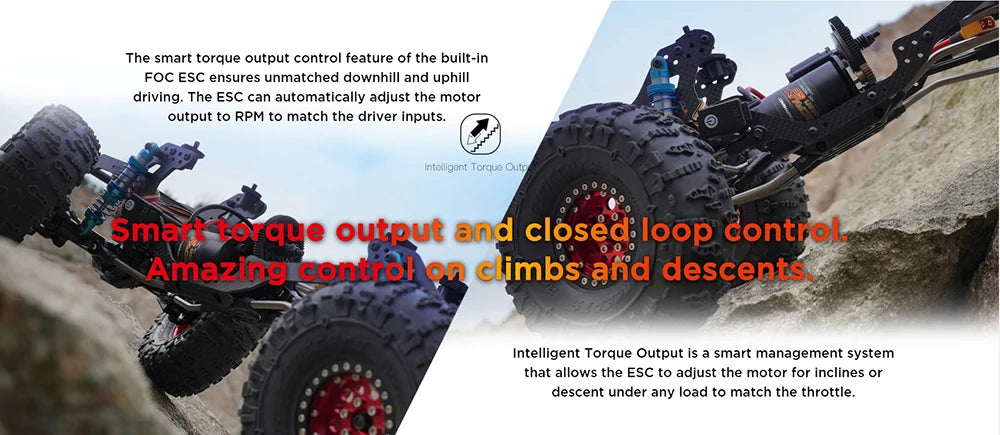 Hobbywing Quicrun Fusion Se - 40a 1800kv 1200kv Combined Motor Esc For 1/10 1/8 Rc Model Car Crawler Accessories 11 Hobbywing Quicrun Fusion Se, intelligent torque output feature of the built-In FOC ESC ensures unmatched downhill