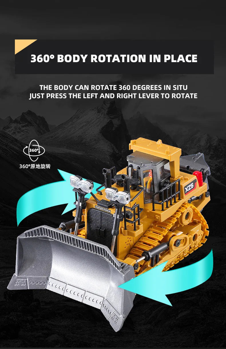 RC TRUCK RC03, the construction vehicle toy is made of high-quality material . with realistic lights and sounds
