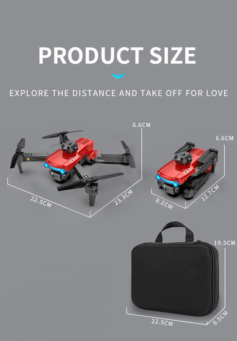 CS9 Drone, product size explore the distance and take off for love 6.6cm