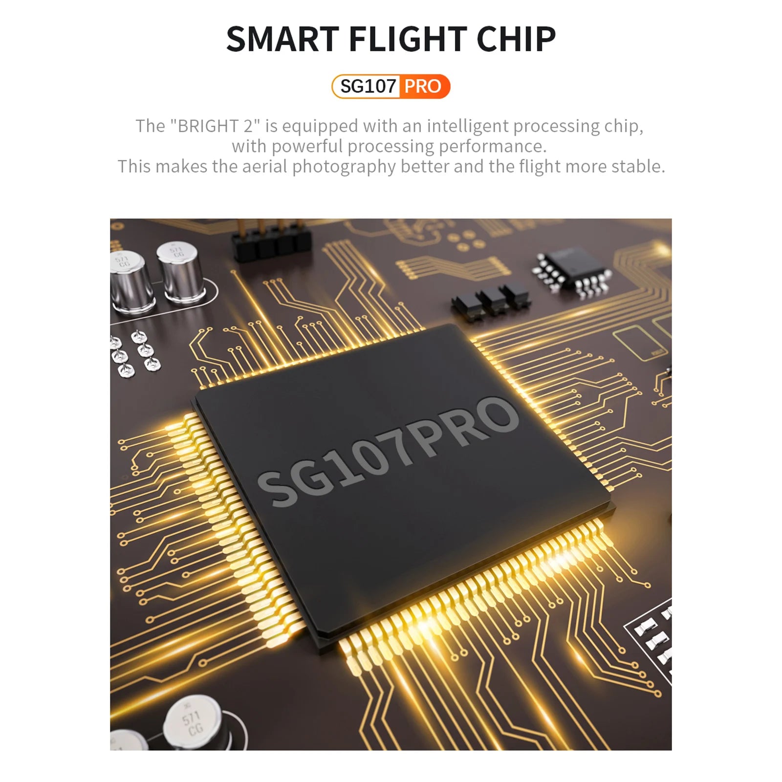 ZLL SG107 Pro Drone - GPS 4K HD Dual Camera FPV Brushless Motor RC Quadcopters 1200m Remote Control Distance for Boys Adults 21 ZLL SG107 Pro Drone, SMART FLIGHT CHIP SG107 PRO The BRIGHT