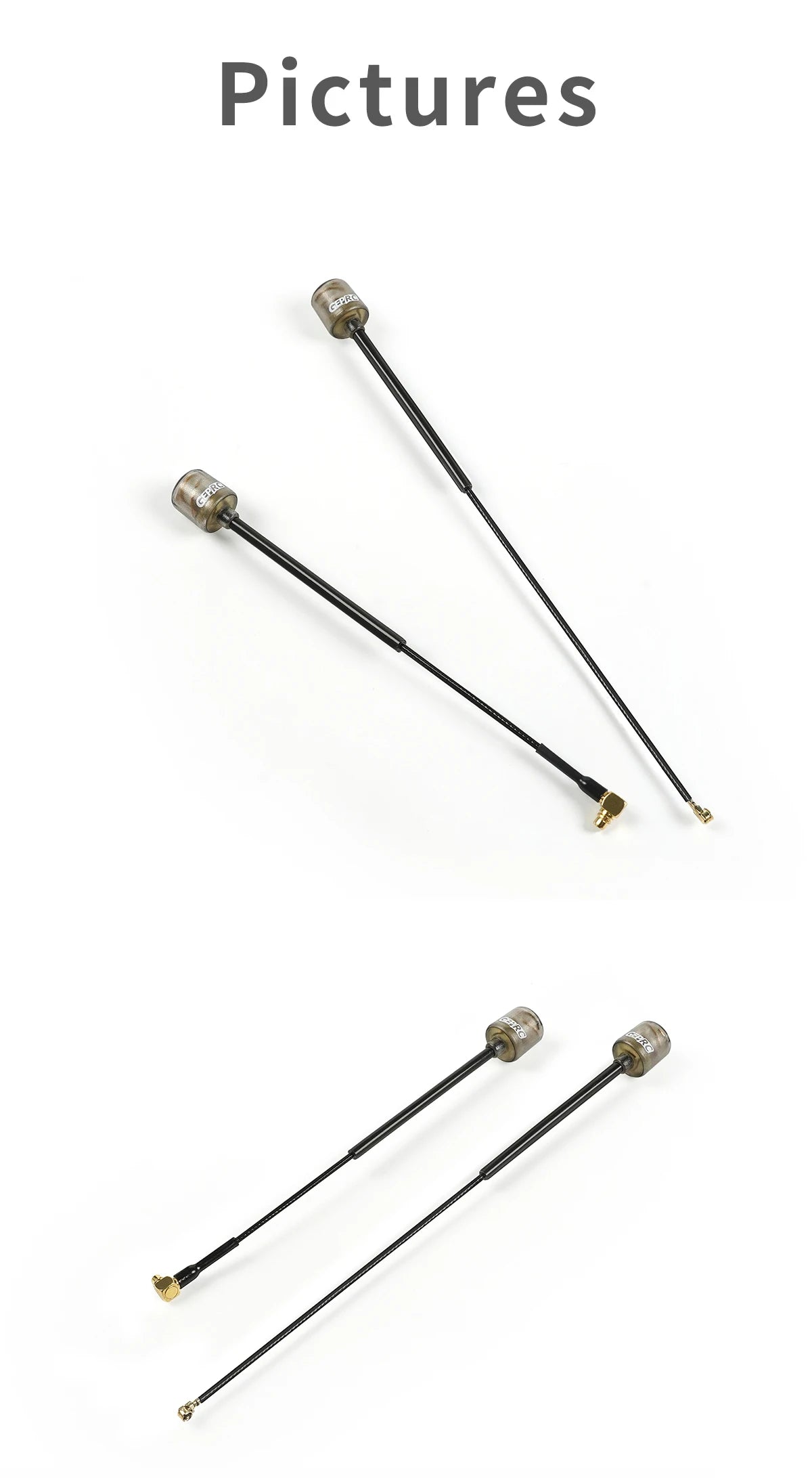 GEPRC Peano 5.8G Antenna Micro Lollipop 5.8G RHCP MMCX UFL Image Transmission Antenna 50/110/145MM RC FPV Racing Drones DIY Part 17 the antenna has good gain performance and very compact