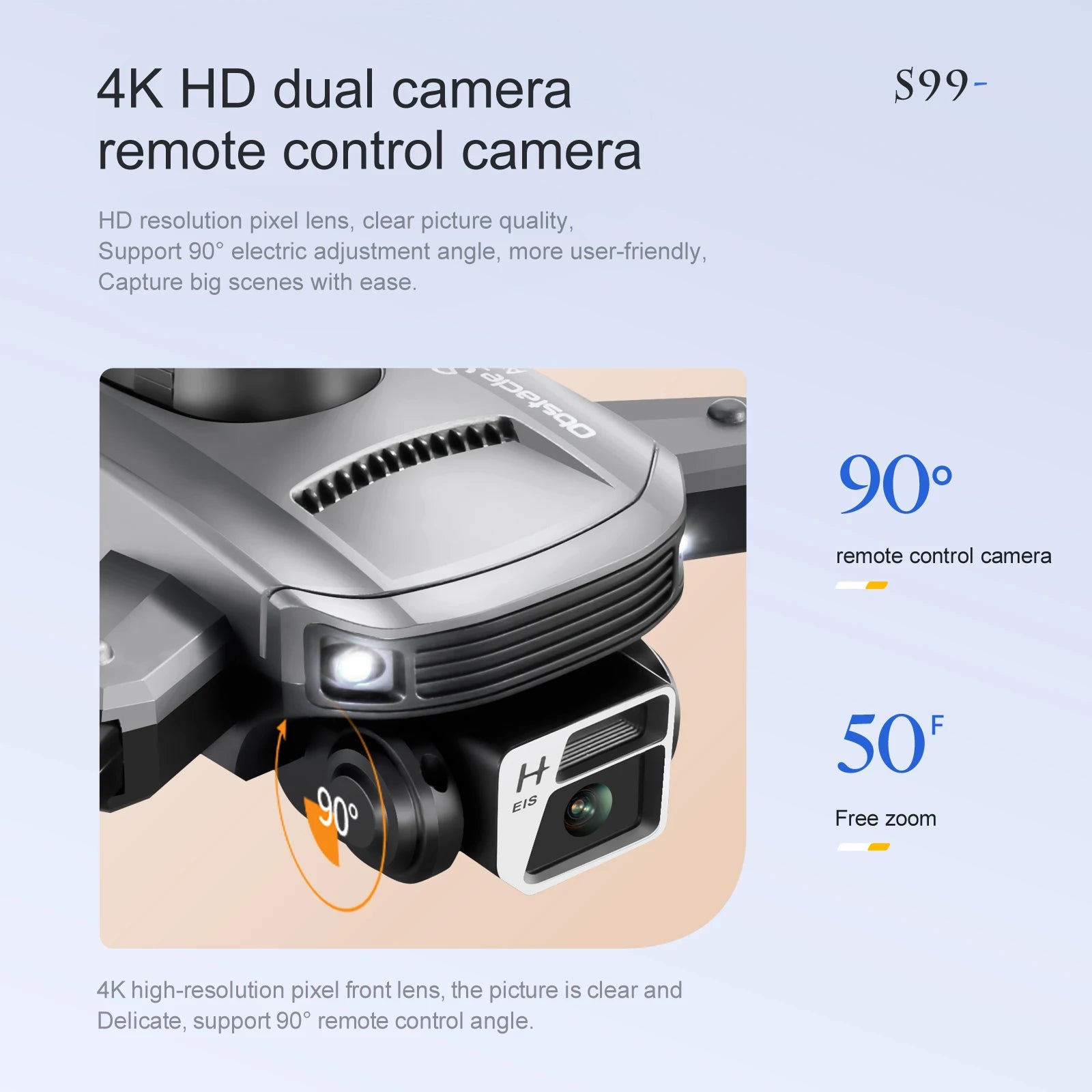 S99 Drone, 4k hd dual camera s99 - remote control