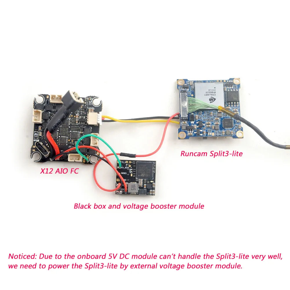 Happymodel Mobula 7 -  1S/HD 75mm Micro FPV, Happymodel Mobula 7, due to the onboard SV DC module can't handle the Split3-lite very