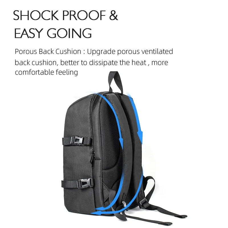 The STARTRC backpack is a drone landing pad accessory designed for DJI Mavic drones, featuring a storage bag with a rain cover.