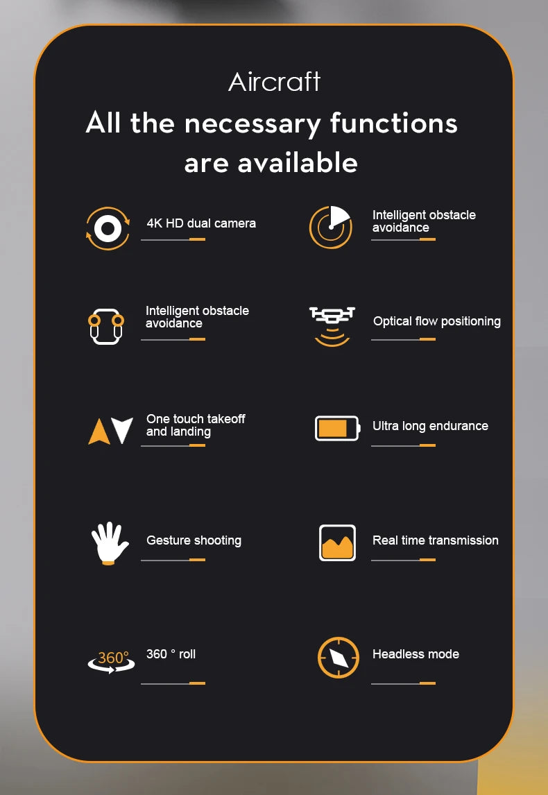 X39 Mini Drone, aircraft ail the necessary functions are available obstacle 4k h