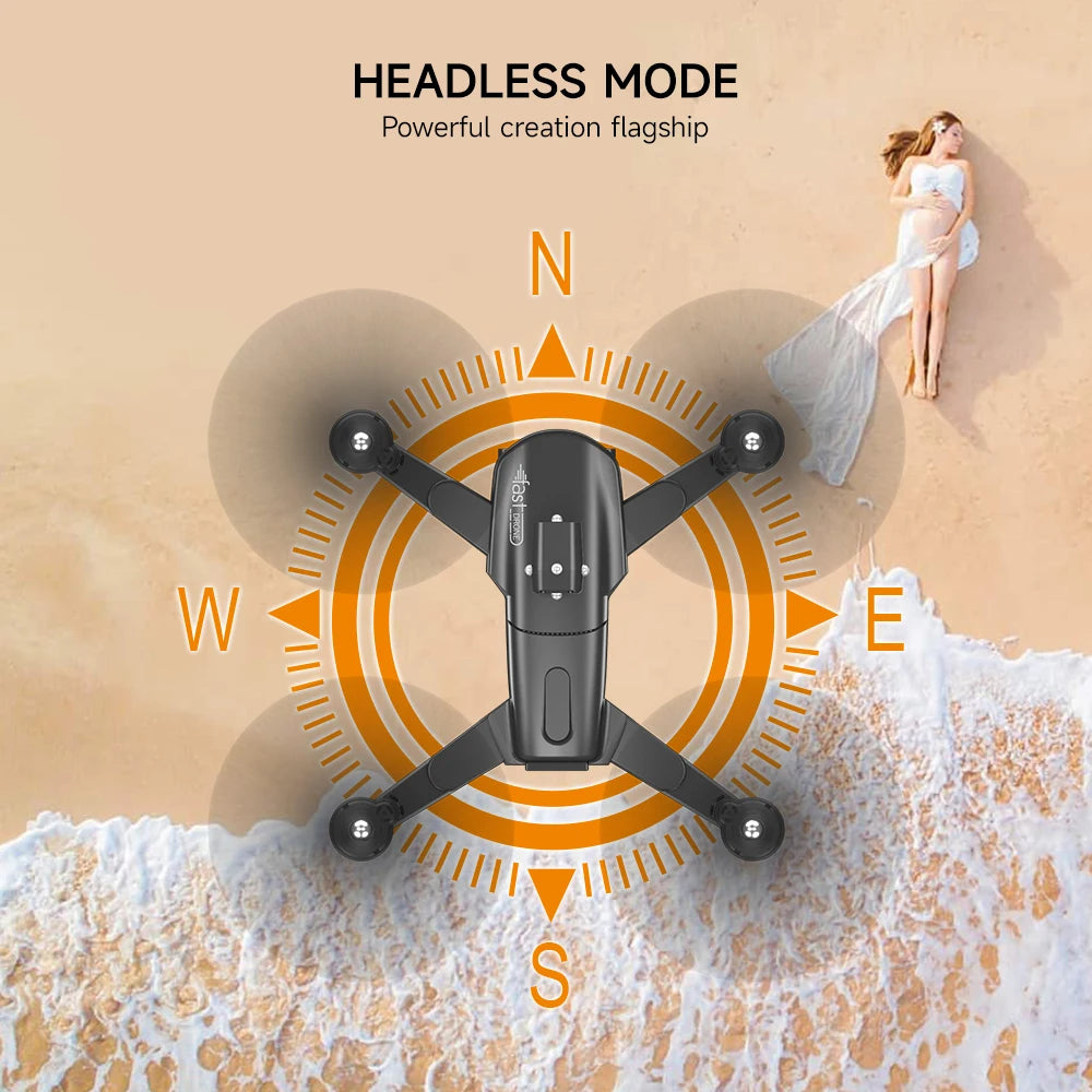 QJ F184 Drone - 4K Dual Camera WiFi FPV One Button Obstacle Avoidance Smart Follow 360° Quadcopter RC Helicopter Toy Gifts 20 QJ F184 Drone, headless mode powerful creation flagship n 8 w