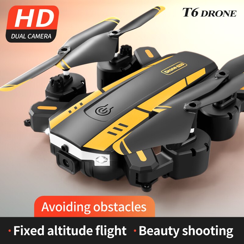 T6 Drone, HD T6 DRONE DUAL CAMERA Avoiding obstacles Fixed altitude flight Beauty