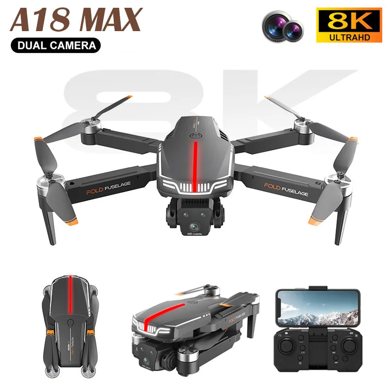 18 Inch Fpv A18 MAX Drone - 4K HD Camera Brushless Motor FPV Aerial UAV Flow Posit ...