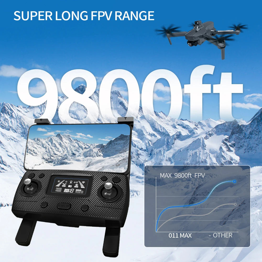 2024 New 11 Pro/Max Drone, FPV Capable Features : Three times Controller Mode :