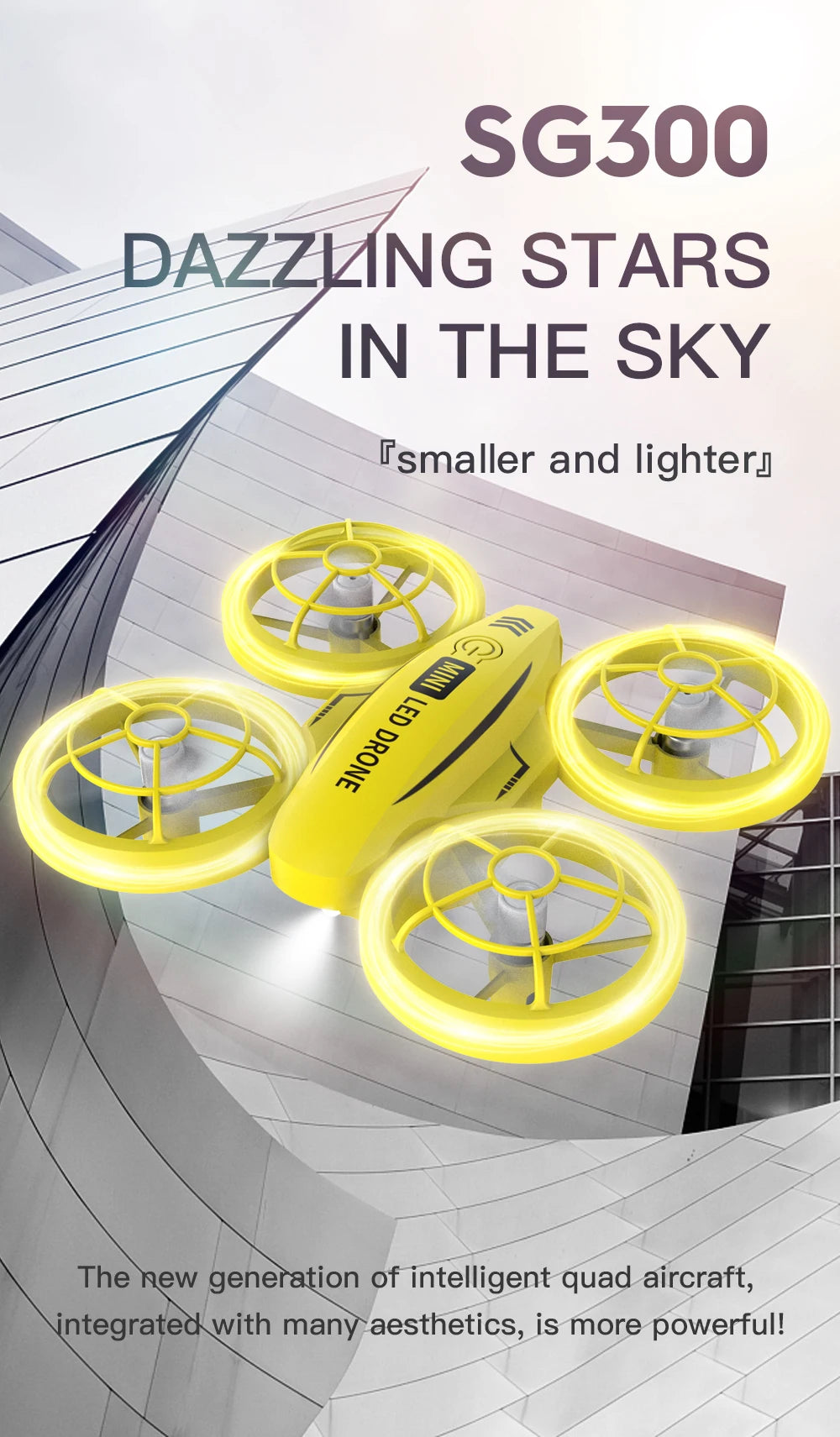 SG300/SG300S Mini Drone - Obstacle Avoidance Portable Dazzling Light Cool Remote Control Fancy Drone RC Toy for New Year Quadcopter 16 SG300/SG300S Mini Drone, sg300 dazziing stars in the sky tsmall
