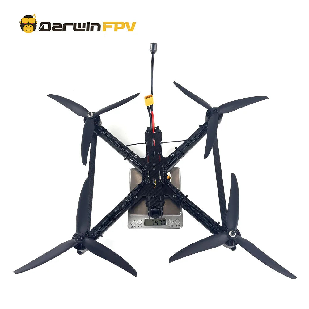 DarwinFPV, A long-range FPV drone with waterproof camera and advanced features for freestyle flying.