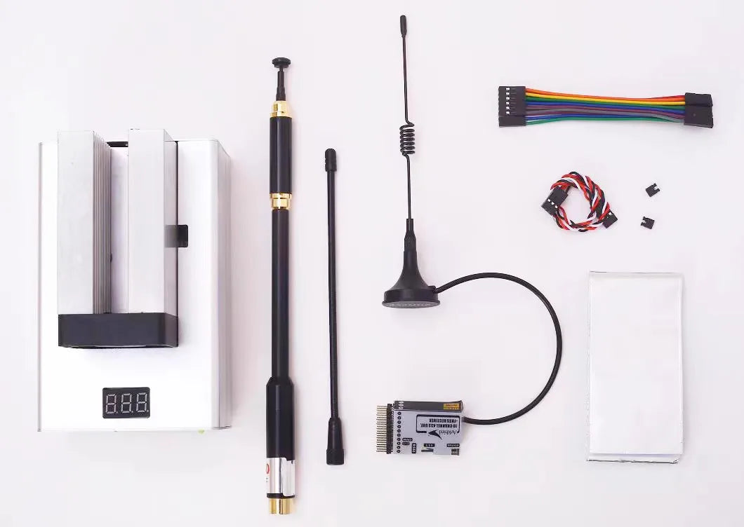 Arkbird 25W Transmitter - 433MHz 10Channel FHSS UHF Module for Long Range RC Drone Airplane Futaba WFLY APM PIX Autopilot 9 Arkbird 25W Transmitter, 25W version updates high frequency module and industrial-grade regulator power . more suitable in using