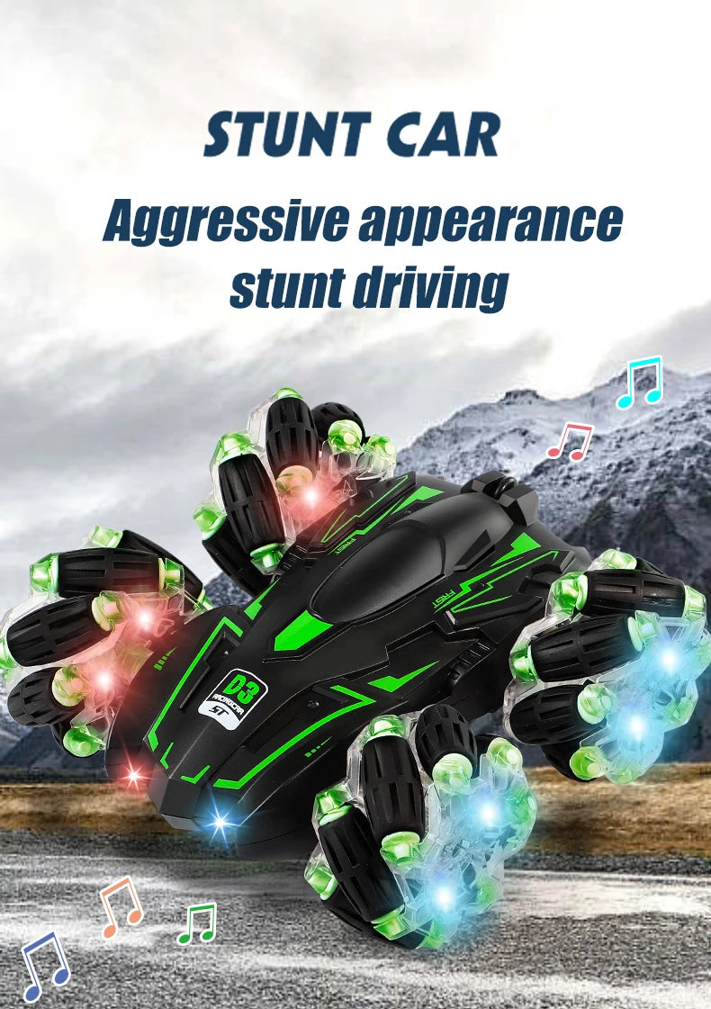 4WD RC Car Drift Stunt Car, STUNT CAR Aggressive appearance stunt driving JJ