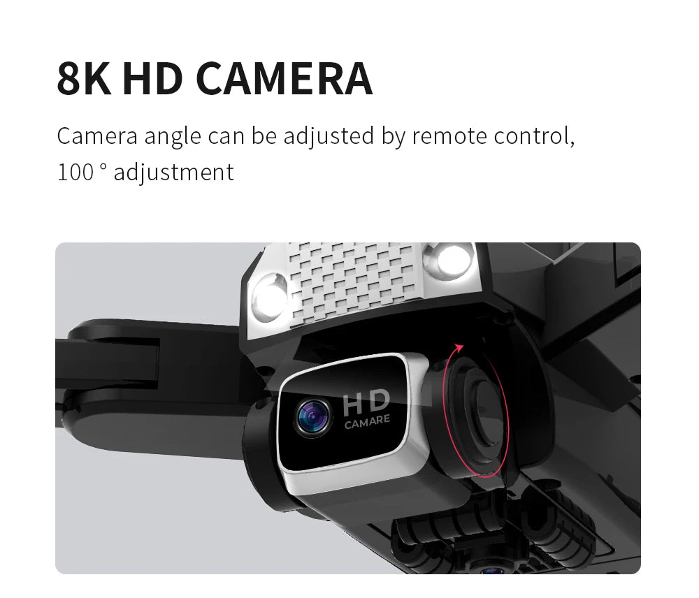 HJ69 Max Drone, 8k hd camera camera angle can be adjusted by remote control