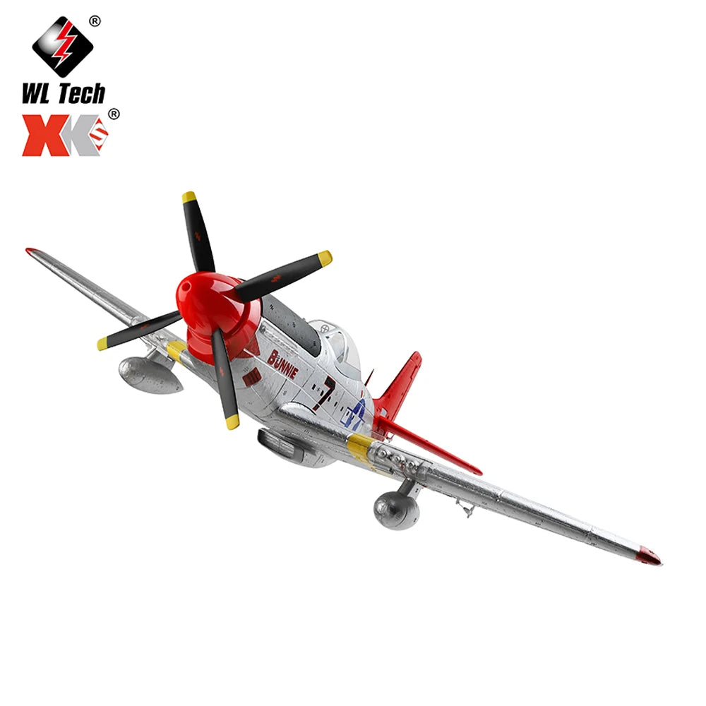 WLtoys A280 Brushless Motor RC Airplane, the button switch switchwes to 3D or advanced mode, and the plane enters 3