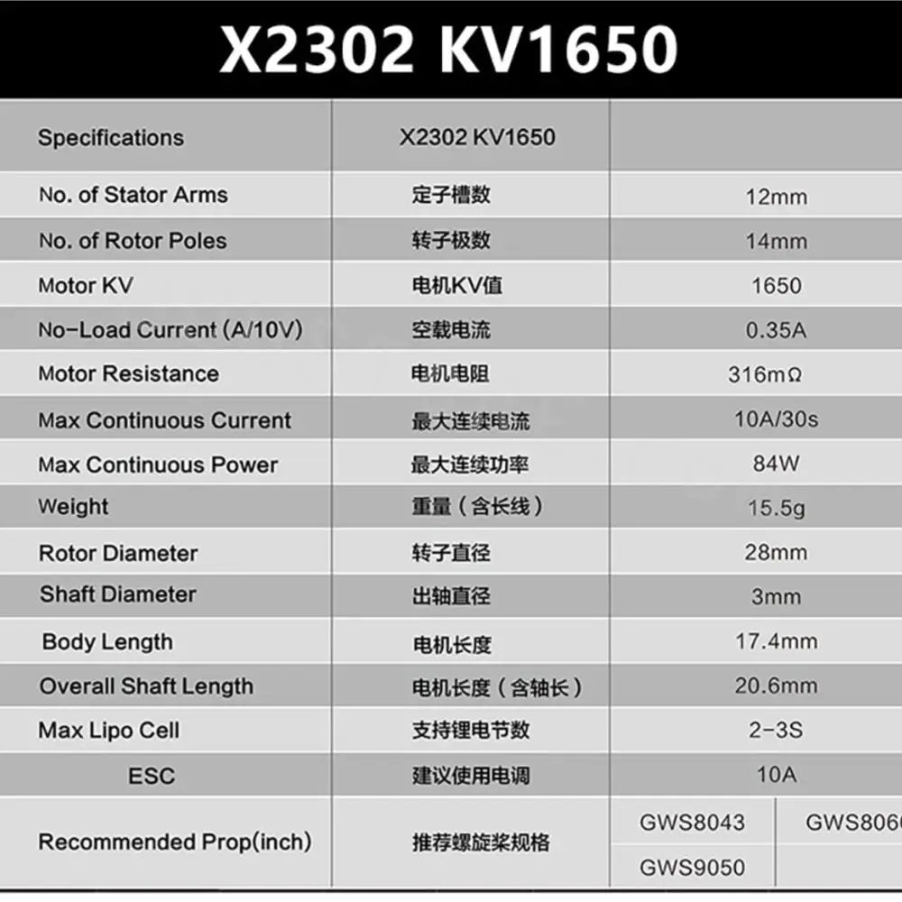 Sunnysky F3P Indoor Power Motor - X2302 X2304 X2305 1400KV 1480KV 1500KV 1620KV 1650KV 1800KV 1850KV motor for RC models 14 Sunnysky F3P Indoor Power Motor, X2302 KV165O No. of Stator Arms 2703 12mm