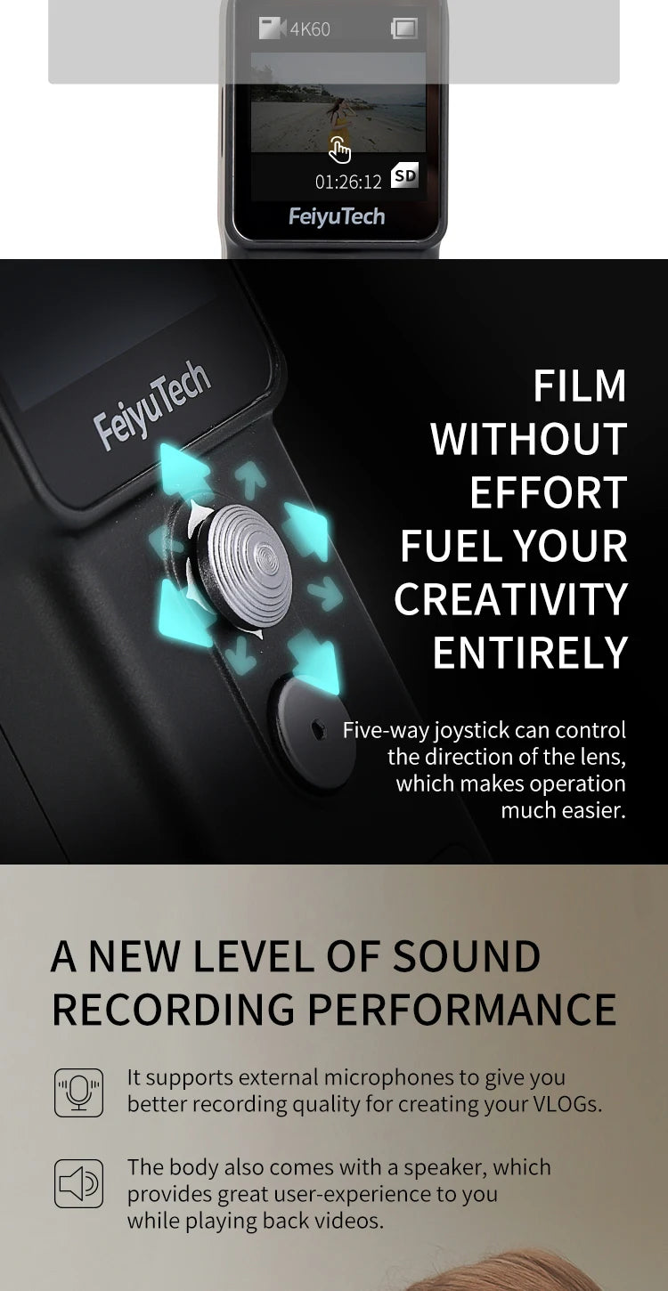 Feiyu Pocket 2, FeiyuTech FILM WITHOUT EFFORT FUEL YOUR