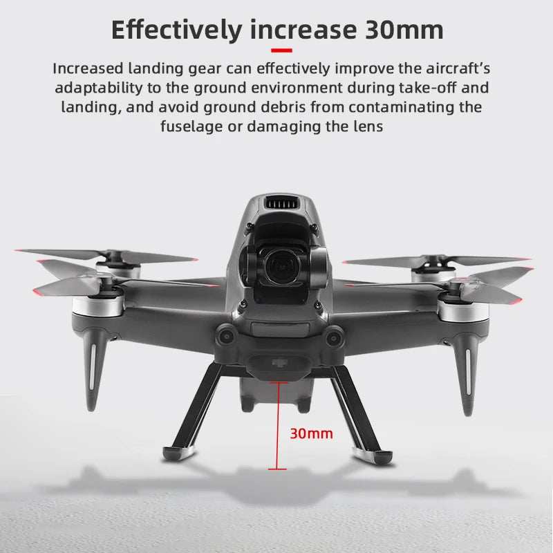 DJI FPV Propeller Guard Lens Cover Cap Antenna Signal Extender Landing Gear Propeller Box for DJI FPV Comb Drone Accessories 53 DJI FPV Propeller, Increased landing gear can effectively improve the aircraft's adaptability to the ground environment during take