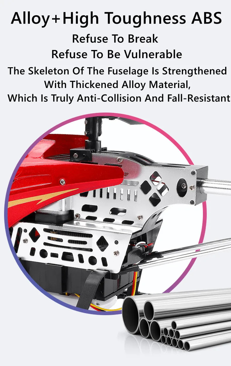 50CM RC Helicopters - 50CM Larger Size For Adults Altitude Hold Alloy RC Helicopter Big Extra Large Outdoor LED Light Kid Toys For Boys 19 50CM RC Helicopter, The Skeleton Of The Fuselage Is Strengthened With Thickened Allo