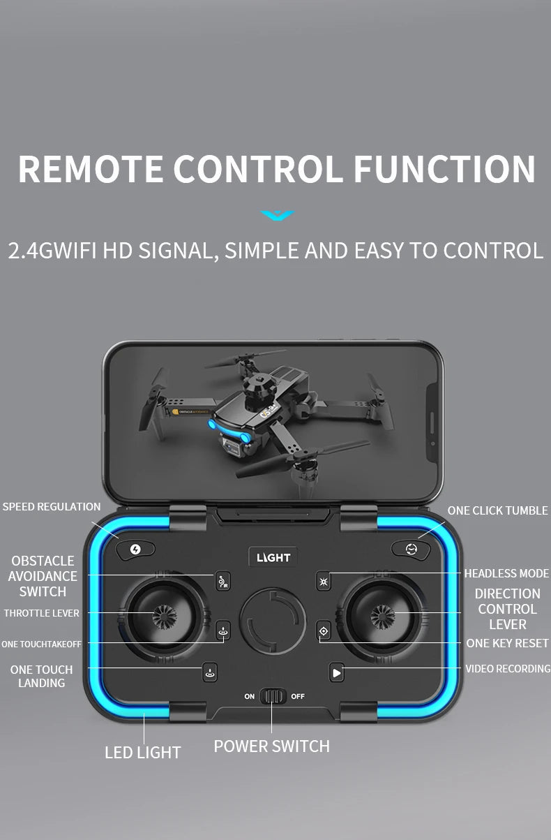 CS9 Drone, remote control function 2.agwifi hd signal,