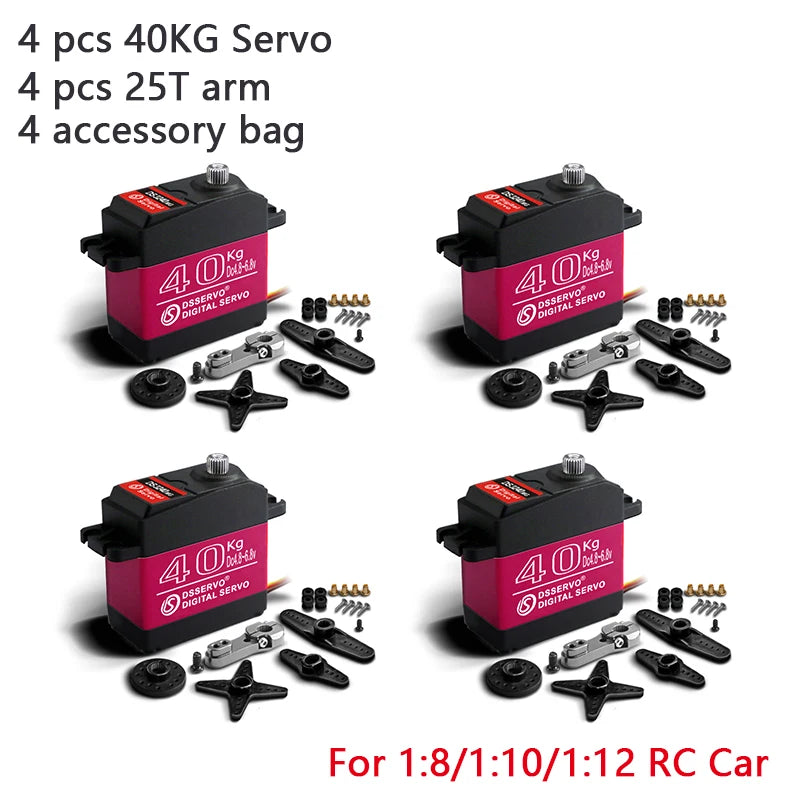4X DSServo, 4 pcs 2ST arm 4 accessory bag Kg Kg 40 40 M K