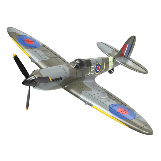 Eachine Spitfire RC Airplane - 2.4GHz EPP 400mm Wingspan 6-Axis Gyro One-Key U-Turn Aerobatic Mini RTF for Trainer Beginner Toys