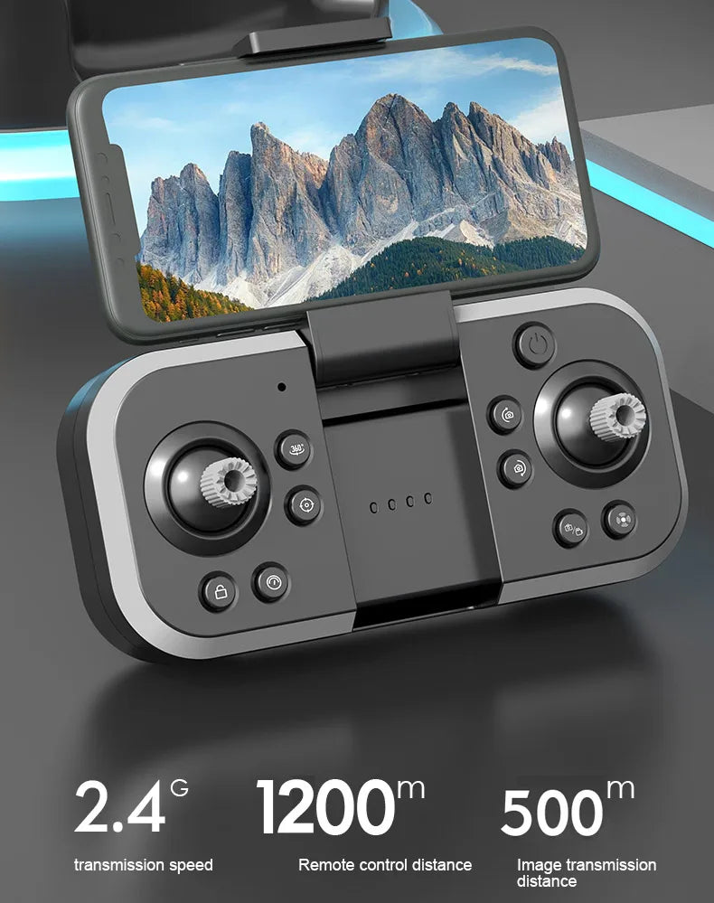 S5S Drone - 4k Profesional 8K HD Camera Obstacle Avoidance Aerial Photography Brushless Foldable Quadcopter 1.2km 30 S5S Drone, m 2.4 1200m 500' transmission speed remote control distance