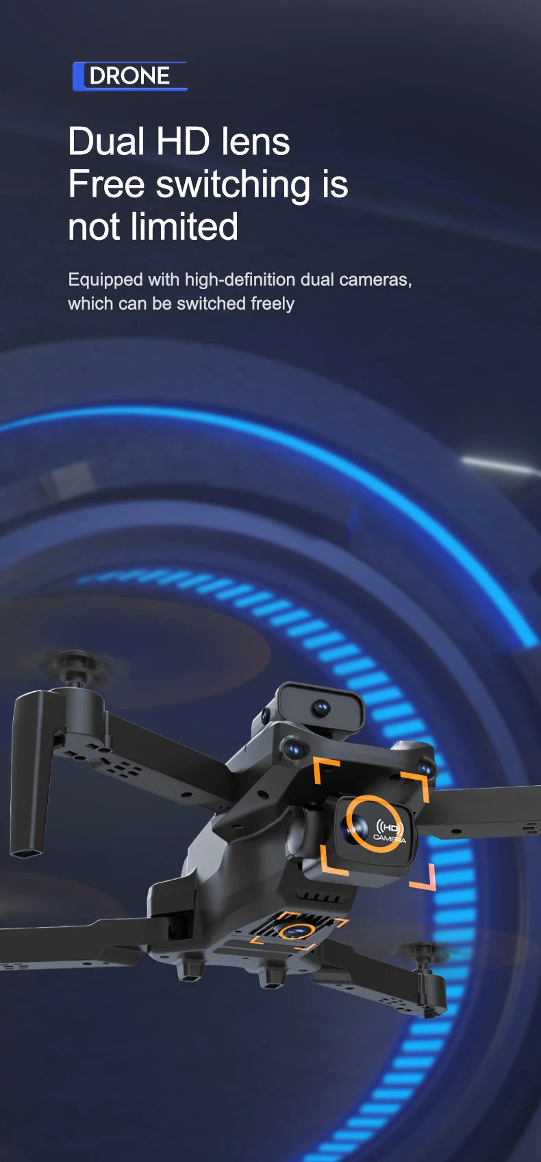 S172 Max Drone - Optical Flow Positioning Five-sided Obstacle Avoidance Drone 4K GPS WIFI FPV Folding Four-axis RC Helicopter Toy 19 S172 Max Drone, drone dual hd lens free switching is not limited equipped with high