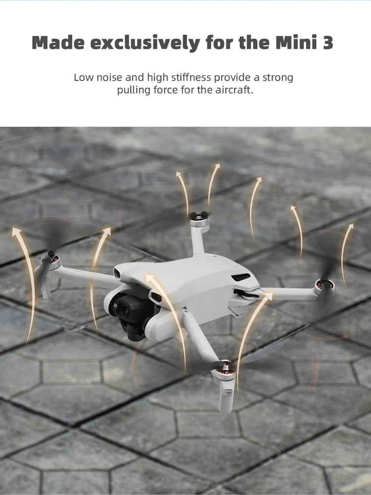 Propeller For DJI Mini 3 Drone - Blade Propeller Replacement With Screw Light Weight Wing Fans Props for Mini 3 6030F Accessories 14 Propeller For DJI Mini 3 Drone, Made exclusively for the Mini 3 Low noise and high stiffness provide a strong pulling force for
