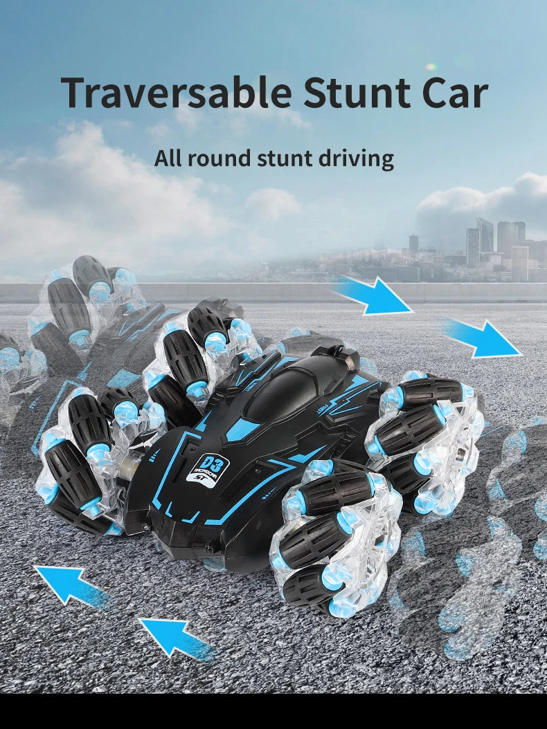 4WD RC Car Drift Stunt Car, Traversable Stunt Car All round stunt