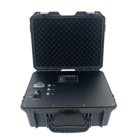 60W Anti Drone Device - Handheld 3 Band 1.5G 2.4G 5.8G UAV Detection 1KM Anti Drone Detector