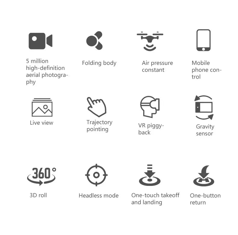 LF606 Drone, 5 million folding body air pressure mobile high-definition constant phone