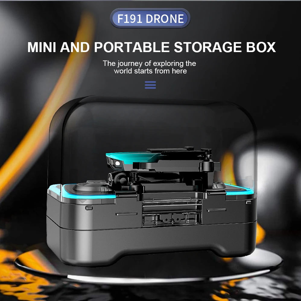 F191 Mini Drone - 4K Dual Camera Wifi FPV Four Sides Infrared Obstacle Avoidance One-key Take-off and Landing Folding Quadcopter 42 F191 Mini Drone, f191 drone mini and portable storage box the journey of exploring
