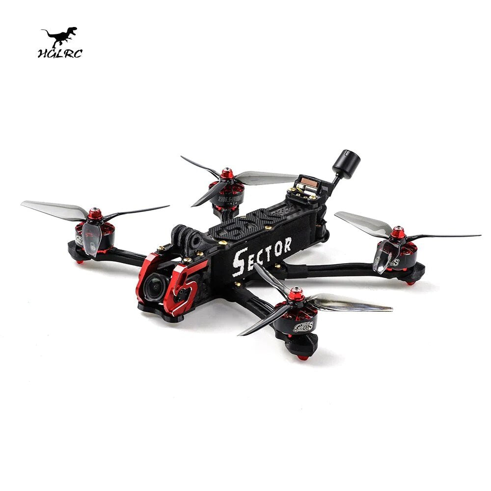 HGLRC Sector D5 FPV Racing Drone HD O3 Version - 2306.5 6S DJI O3 AIR UNIT F722 WITH GPS For RC FPV Quadcopter Freestyle Drone