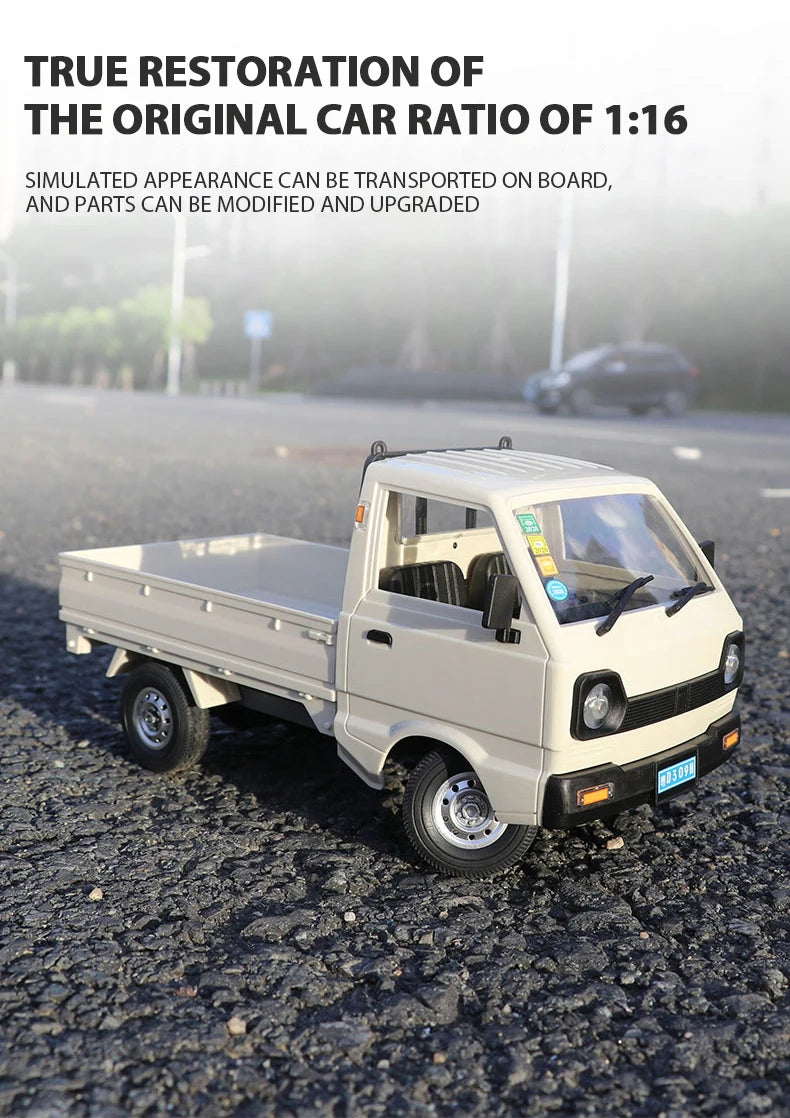 WPL D12 1:10 / 1:16 RC CAR, TRUE RESTORATION OF THE ORIGINAL CAR RATIO OF 1:16