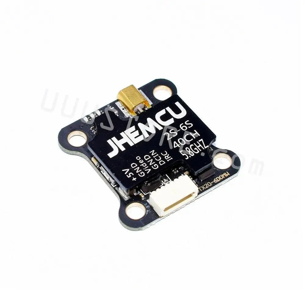 JHEMCU VTX20-600 Transmitter - 5.8G 40CH PitMode 25mW 100mW 200mW 400mW 600mW Adjustable VTX 7-26V 20X20mm for FPV RC Racing Drone 15 JHEMCU VTX, long press for 6 seconds, the red light will light up . cycle to select the power