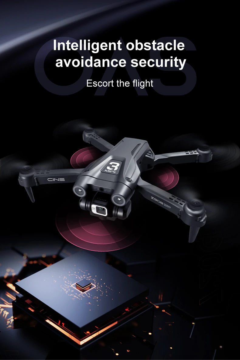 KBDFA Z908 Pro Drone - 4K HD Professional ESC Camera Drones Optical Flow Positioning 2.4G Wifi Obstacle Avoidance Dron Toy Gift 32 intelligent obstacle avoidance security escort the flight cirj
