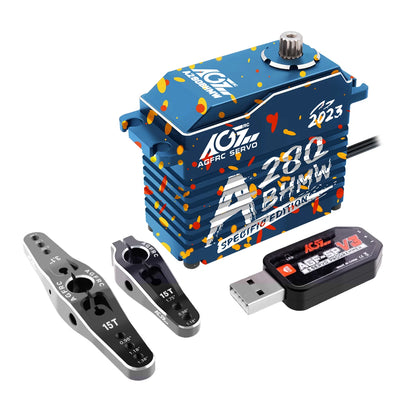 Anniversary Edition AGFRC A280BHMW - 78KG High Torque Waterproof Brushless For 1/5 Scale RC Racing Servo Large Aircraft Car Boat