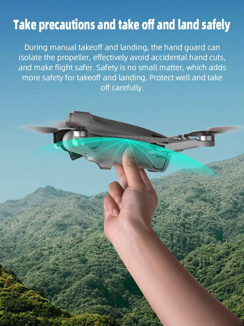 Hand Guard For DJI Mini 3 Pro Drone - Arm Reinforcement Protective Guard Take-off And Landing Safety Guard Drone Accessories 11 Hand Guard For DJI Mini 3 Pro Drone, hand guards can isolate propeller, effectively avoid accidental hand cuts, and make flight safer