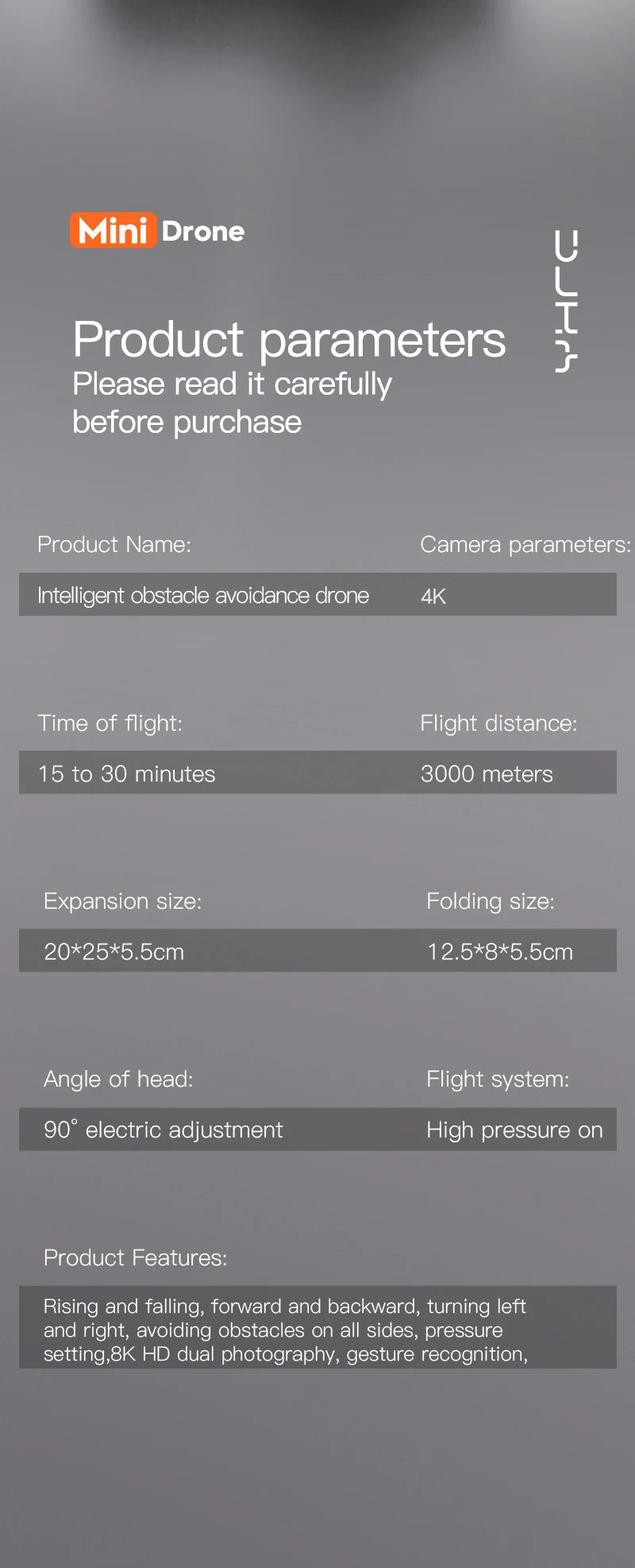 P12 Drone, drone 4k time of flight: flight distance: 15 to 30 minutes