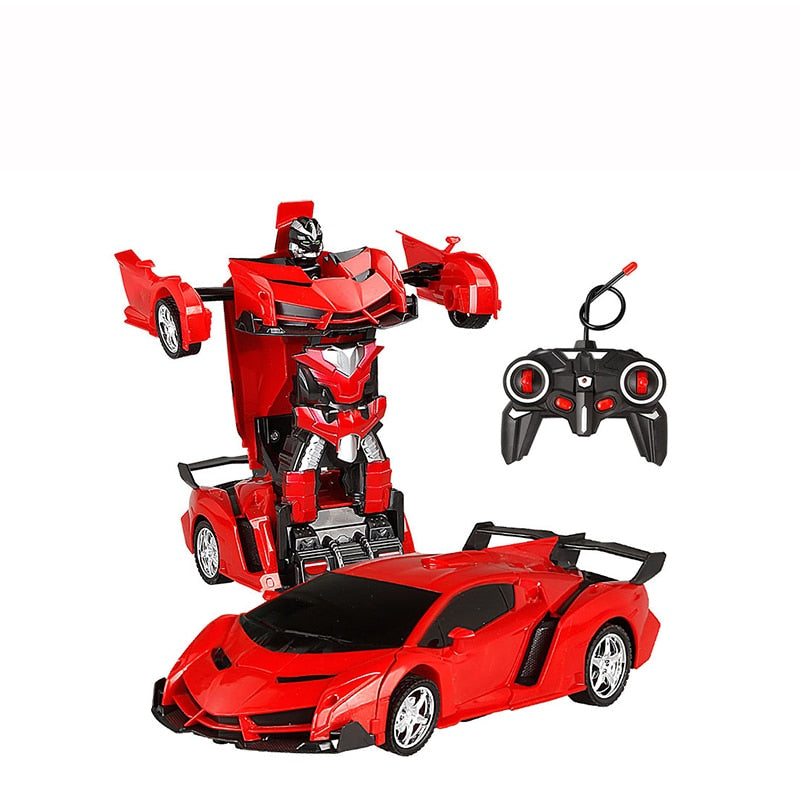 Voiture robot transformant des jouets avec remote a