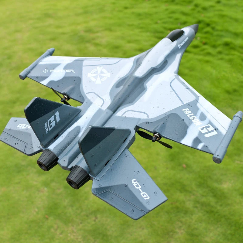 G1 RC Airplane, large rudder, you can continue to pull the elevator joystick, and the aircraft can