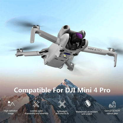 STARTRC Lens Filter Set for DJI Mini 4 Pro: compatible with DJI Mini 4 Pro, quick, lightweight, waterproof, and oil-resistant.