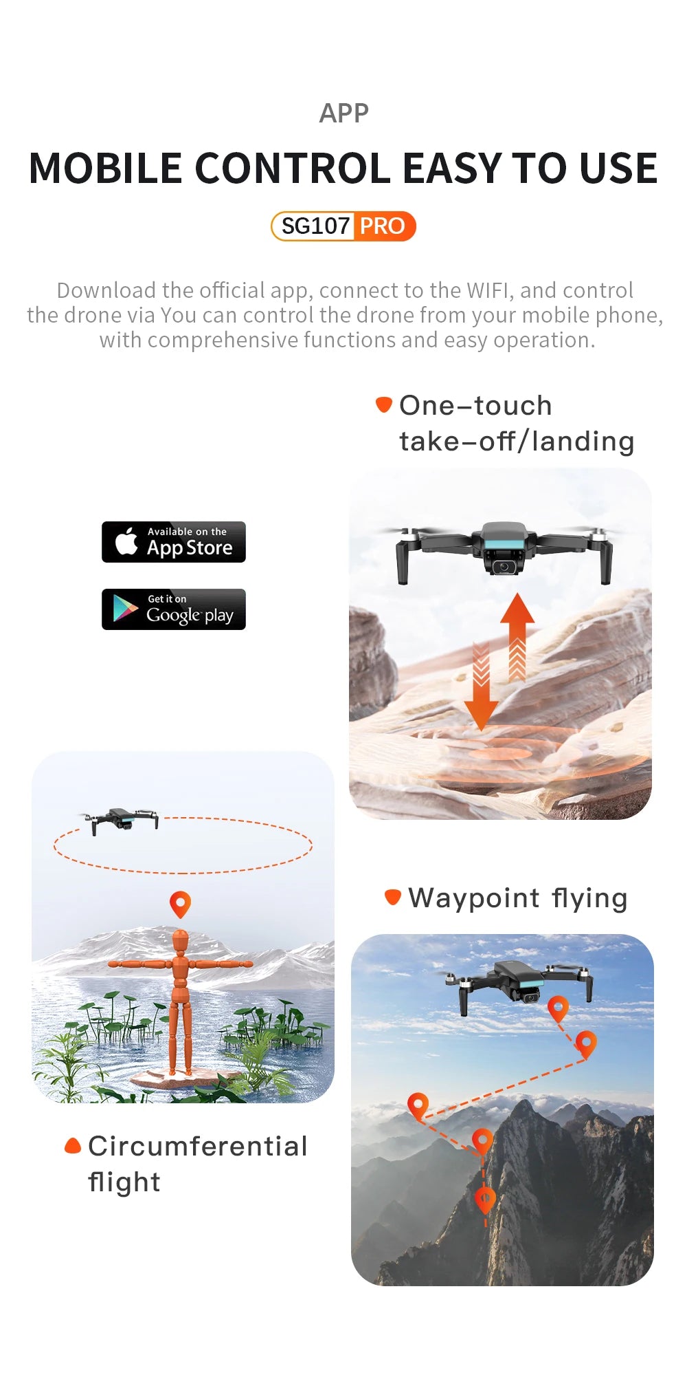 ZLL SG107 Pro Mini Drone - with WIFI Profesional 4K HD Dual Camera FPV Quadcopter Optical Flow Gesture Control SG107Pro Rc Dron 33 ZLL SG107 Pro Mini Drone