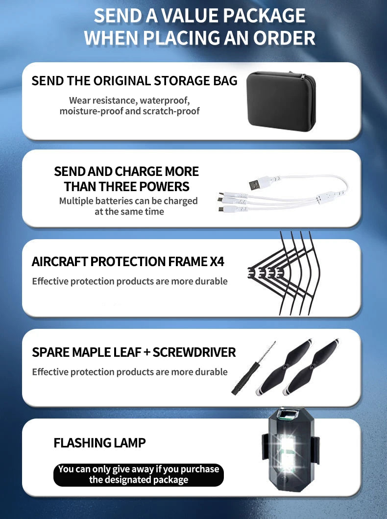 New Quadcopter Drone 8K Profesional Drones With 4k HD Obstacle Avoidance Aerial Photography RC Helicopter Airplane Foldable Dron 23 New Quadcopter Drone, send a value package when placing an order send the original storage bag