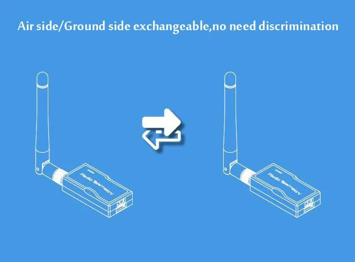 XROCK 3DR Radio Telemetry Module - 10KM 500mW 915Mhz 433Mhz Air Ground Interchangeable for APM PIXHAWK Pixhack RC FPV Drone 7 XROCK 3DR Radio Telemetry Module, Air side/Ground side exchangeable,no need discrimin