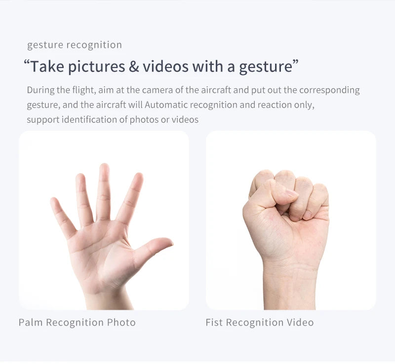 QJ KY905 Mini Drone - Profesional 4K Camera Wifi FPV Foldable Dron Quadcopter One-Key Return 360 Rolling RC Helicopter Kid Toys 47 QJ KY905 Mini Drone, gesture recognition "take pictures & videos with a gesture" during