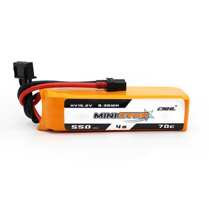 6PCS CNHL 2S 3S 4S 7,6V 11,4V 15,2V 550mAh Lipo Batterie für FPV Drone - 70C MiniStar HV Mit XT30 Stecker Für RC FPV Racing Drone Drone Flugzeug